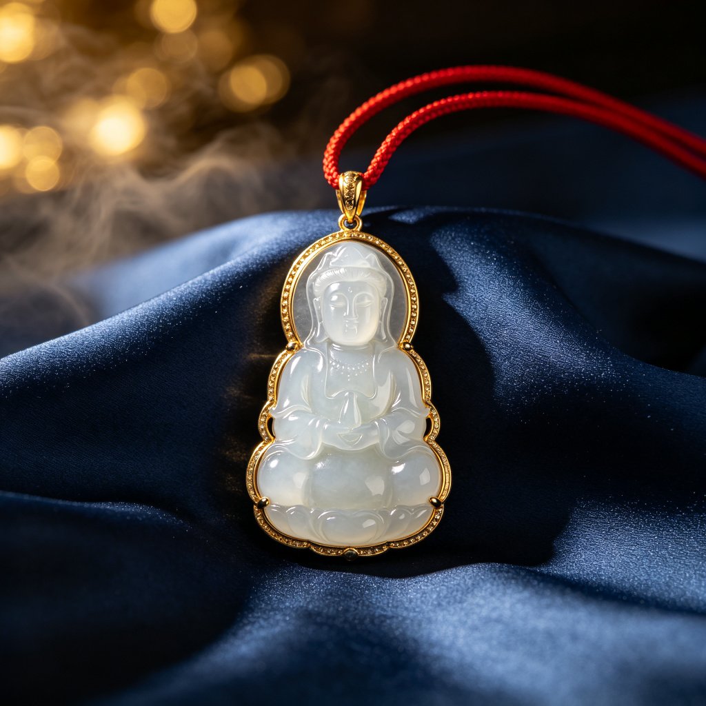 Jade Guanyin Pendant